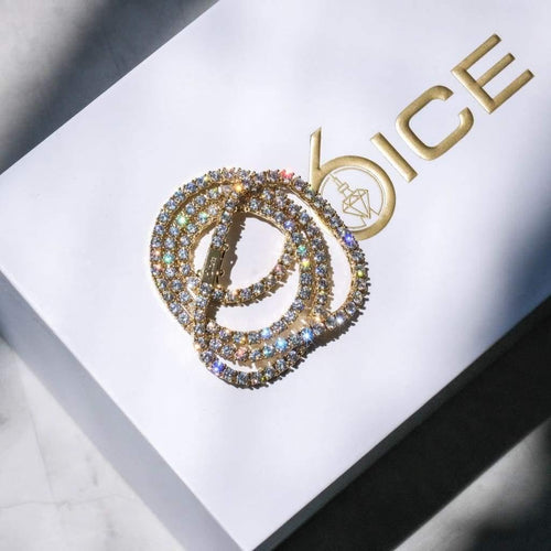3mm Moissanite Tennis Chain Gold Vermeil