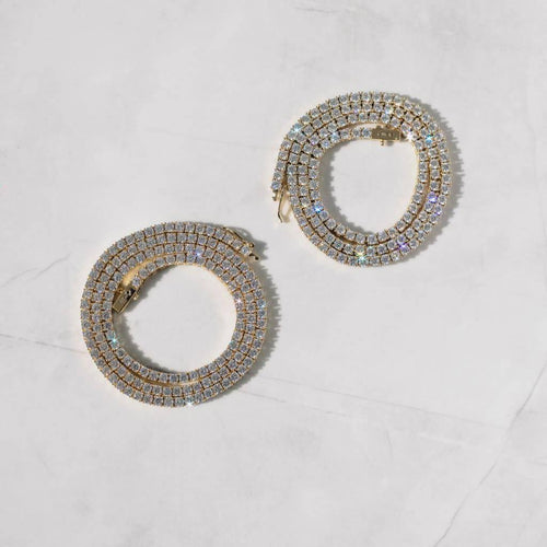 3mm Moissanite Tennis Chain Gold