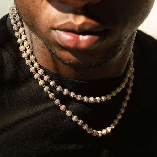 Iced Beads Chain Gold