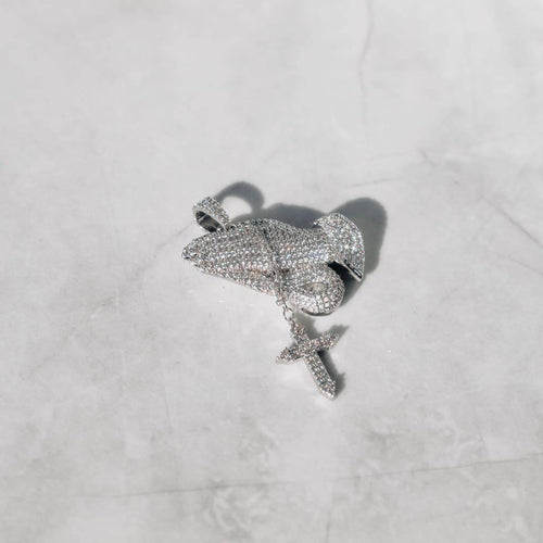 Moissanite Praying Hand Pendant