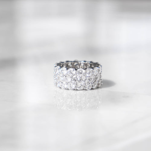 3 Row Eternity Ring