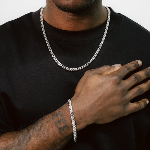6mm Cuban Link Chain & Bracelet