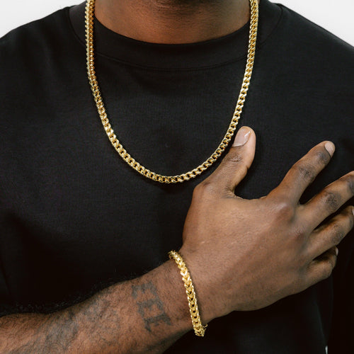6mm Franco Chain & Bracelet Gold