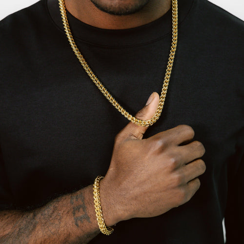 6mm Franco Chain & Bracelet Gold
