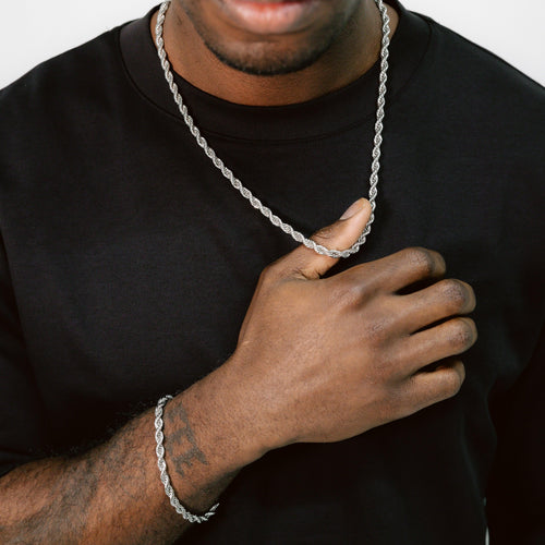 5mm Rope Chain & Bracelet Bundle