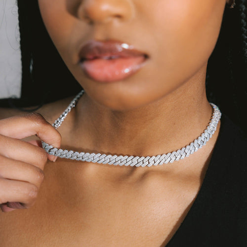 8mm Moissanite Cuban Chain