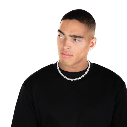 Emerald Clustered Tennis Chain
