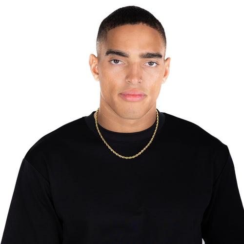 5mm Rope Chain Gold