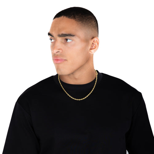 5mm Rope Chain Gold