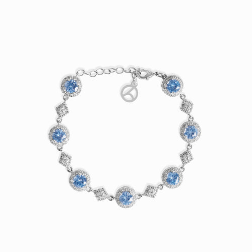 Blue Cluster Bracelet