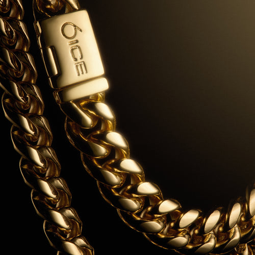 8mm Cuban Link Chain Gold