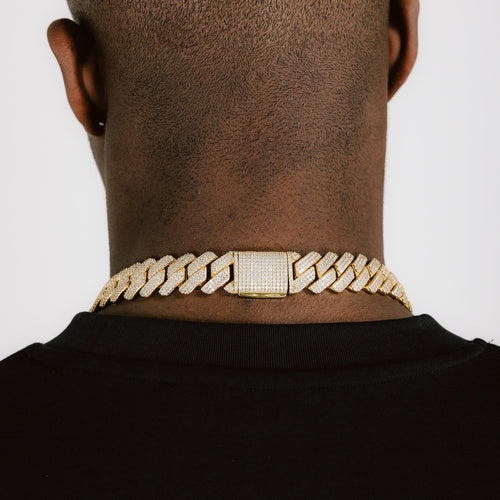 19mm Prong Cuban Chain Gold