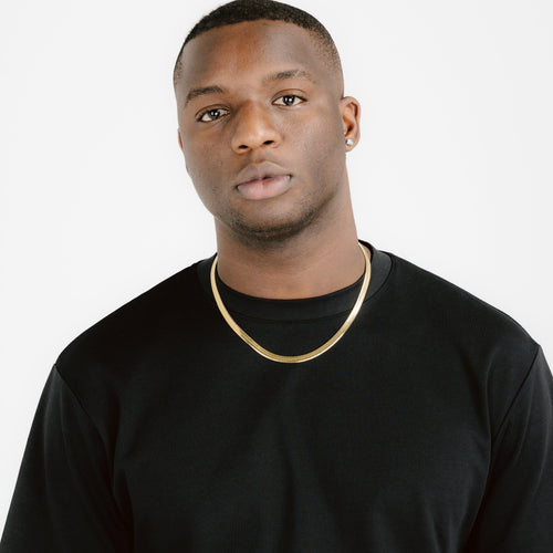 6mm Herringbone Chain Gold