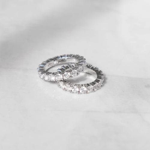 Moissanite Silver Tennis Ring S925
