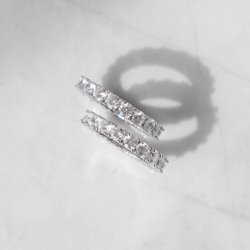 Moissanite Silver Tennis Ring S925