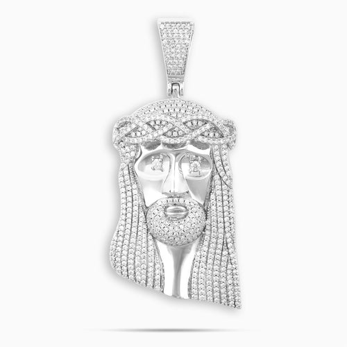 Moissanite Jesus Pendant