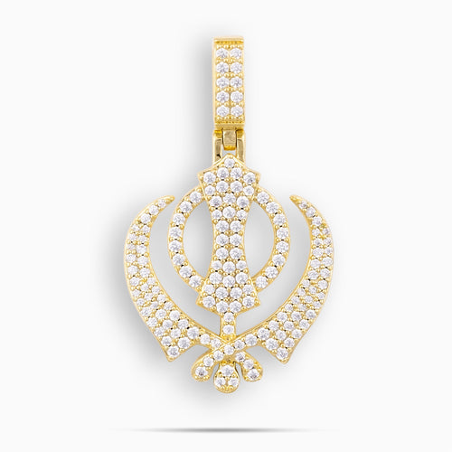 Khanda Pendant Gold