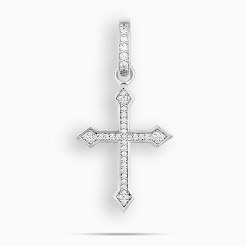 Moissanite Celtic Cross Pendant S925