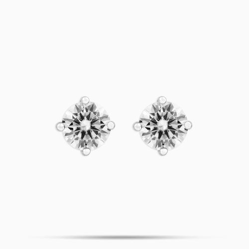 5mm Round Cut Moissanite Earrings