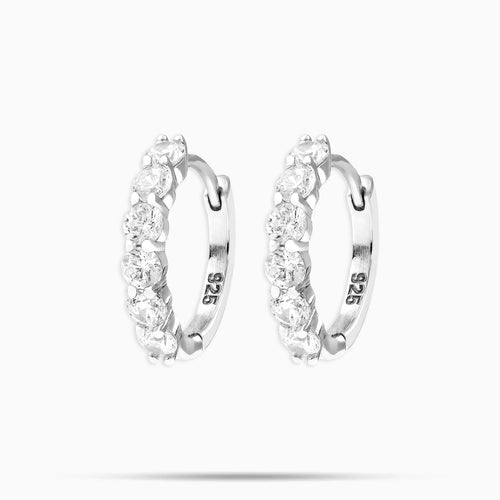 Moissanite Hoop  Earrings