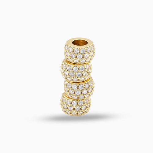 Iced Hair Beads Gold