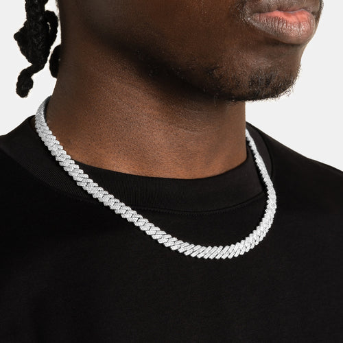 8mm Moissanite Cuban Chain