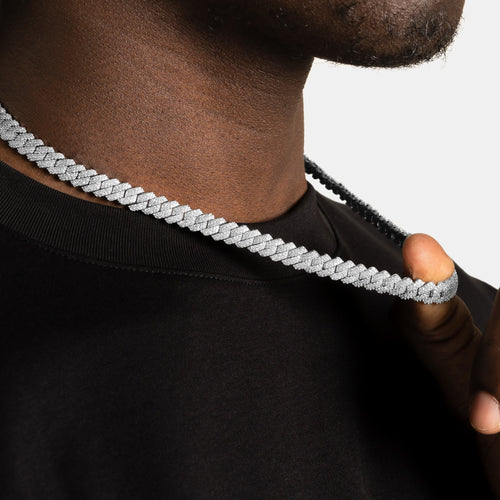 8mm Moissanite Cuban Chain