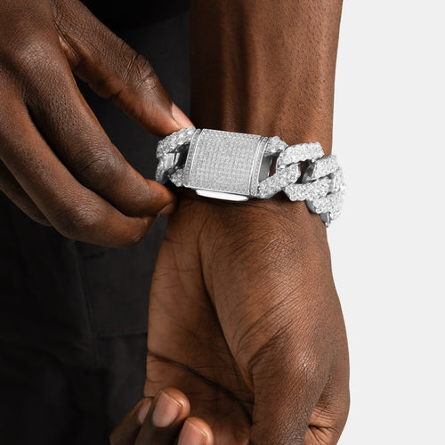 25mm Prong Cuban Bracelet