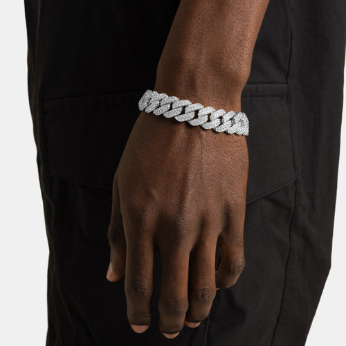 15mm Prong Cuban Bracelet