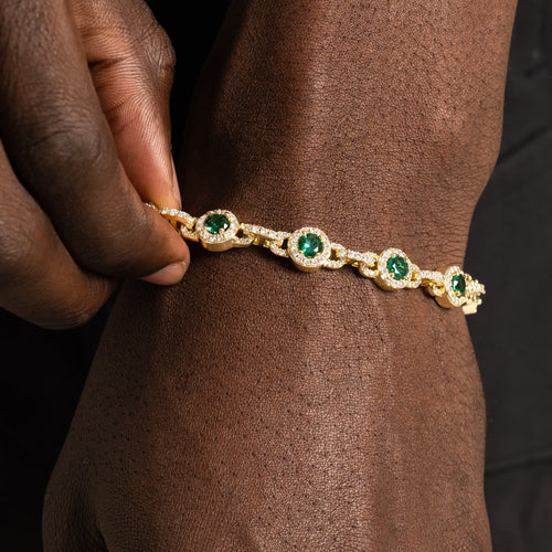 Emerald G-link Bracelet Gold