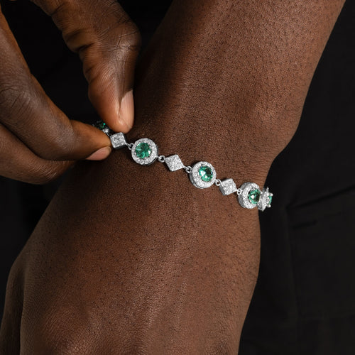 Green Cluster Bracelet
