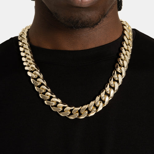 19mm Cuban Link Chain Gold