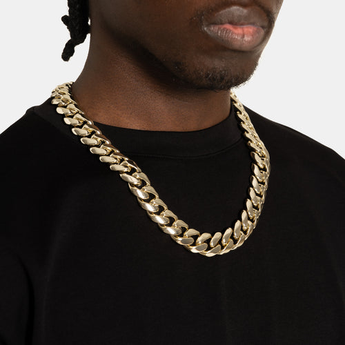19mm Cuban Link Chain Gold