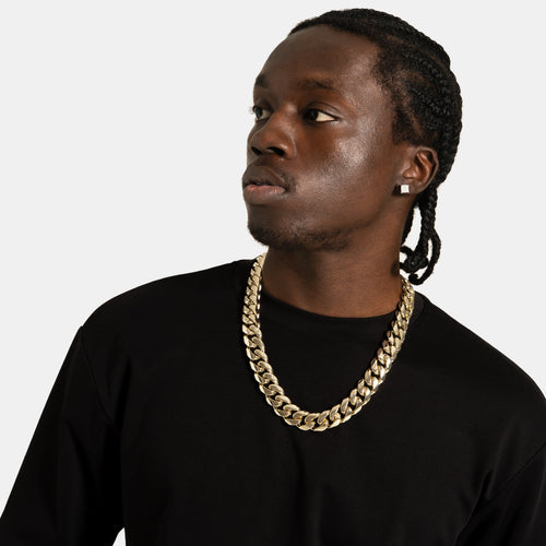 19mm Cuban Link Chain Gold