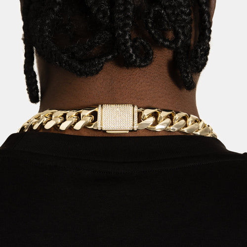 19mm Cuban Link Chain Gold