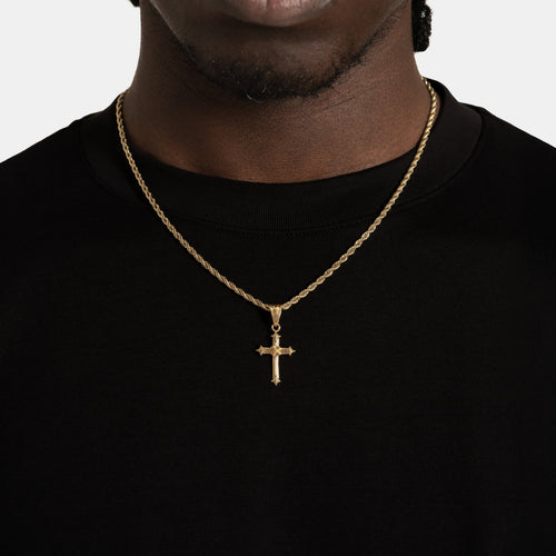 Vintage Cross Pendant Gold
