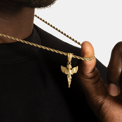 Baby Angel Pendant Gold