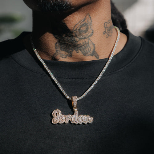 Script Custom Letter Pendant