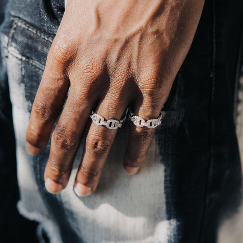 Moissanite Baguette Mariner Ring