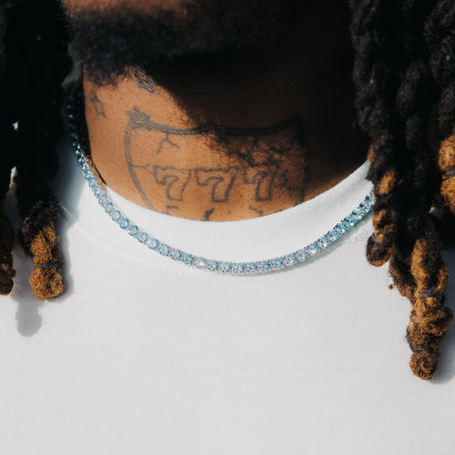 5mm Blue Tennis Chain