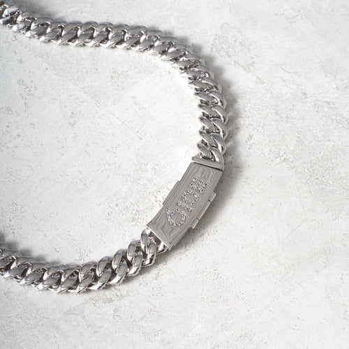 12mm Moissanite Prong Cuban Chain
