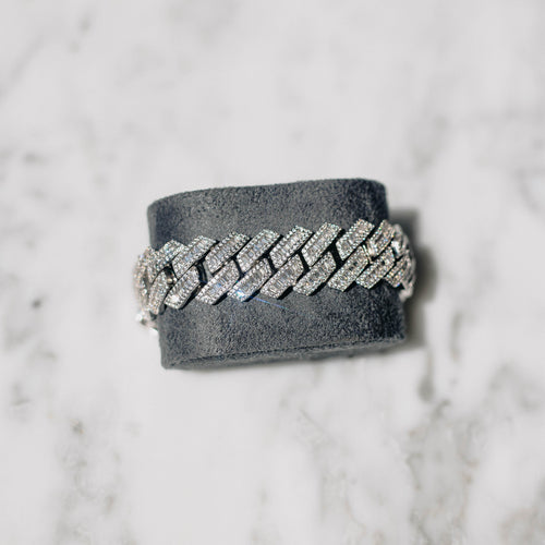 19mm Baguette Cuban Bracelet