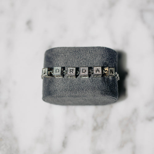 Custom Block Name Bracelet
