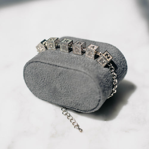 Custom Block Name Bracelet